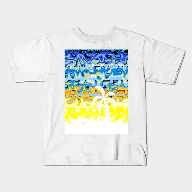 WHITE PALM ISLAND Kids T-Shirt by SartorisArt1